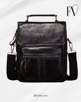 Bolsa Transversal Masculina de Couro Legítimo – Modelo Humerpaul
