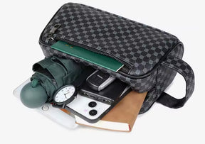 Nécessaire Masculina de Couro Impermeável – Modelo Italiano
