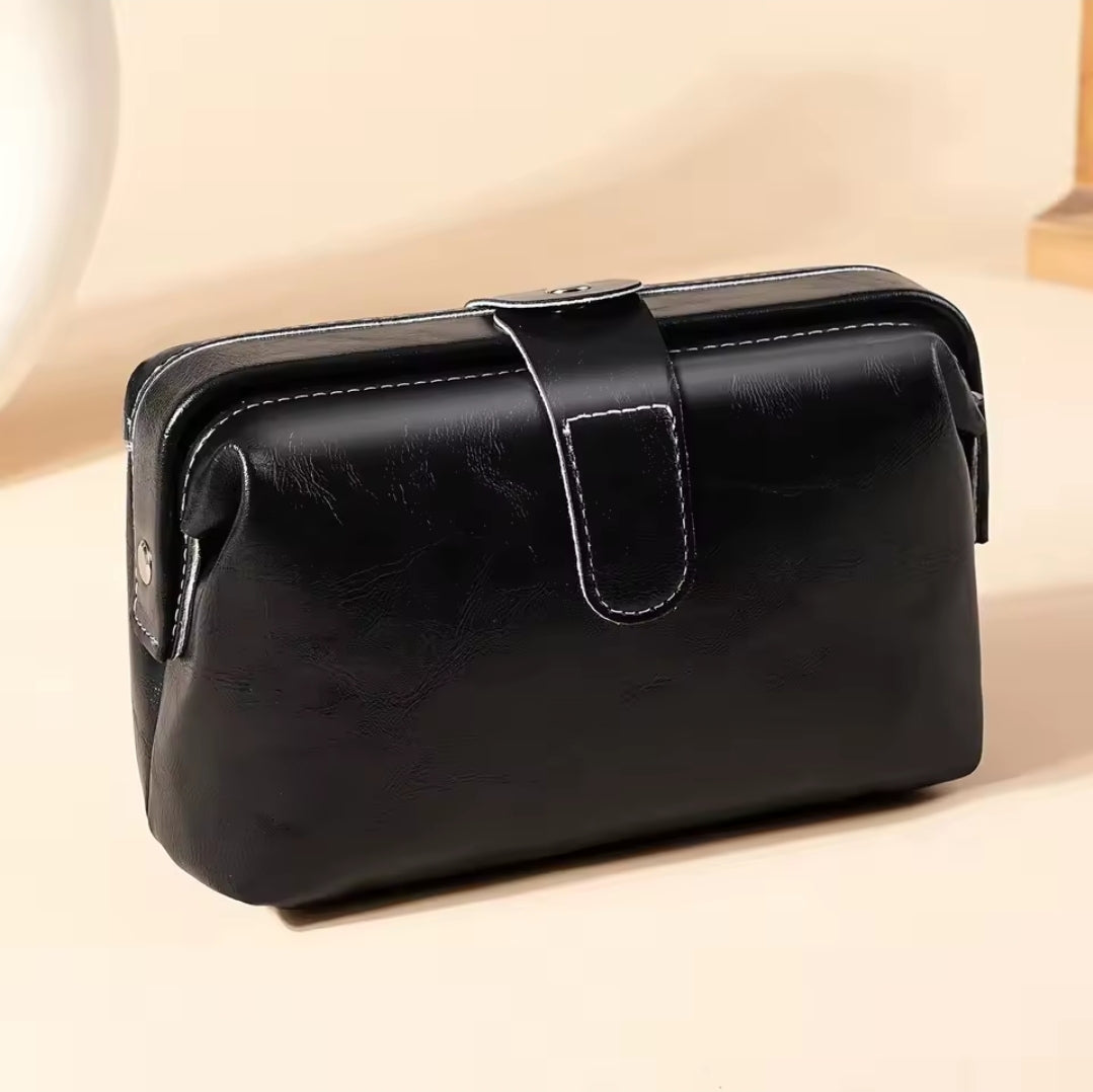 Nécessaire Feminina Impermeável de Couro Premium 3 em 1