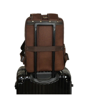 Mochila de Couro Executiva para Notebook com Tecnologia Usb