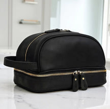 Nécessaire Masculina de Couro Genuíno – Modelo Cowhide