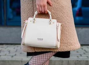 Bolsa Feminina Foxer de Couro Personalizado Premium-Modelo Bolsa de Mão