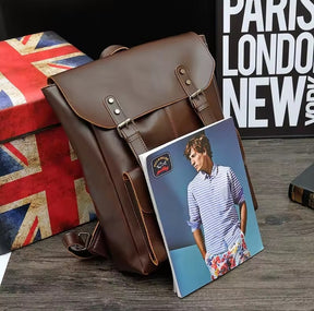 Mochila de Couro Vintage – Modelo Paris