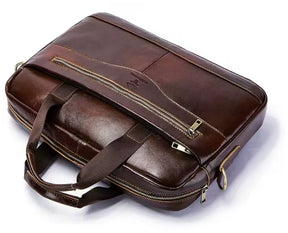 Pasta Masculina de Couro Legítimo para Notebook – Modelo Executivo