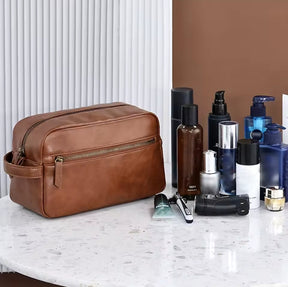 Nécessaire Masculina de Couro Impermeável – Modelo Premium!