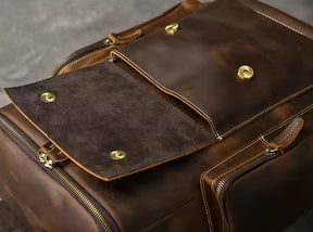 Mochila Masculina de Couro Legítimo para Notebook – Modelo Horse!