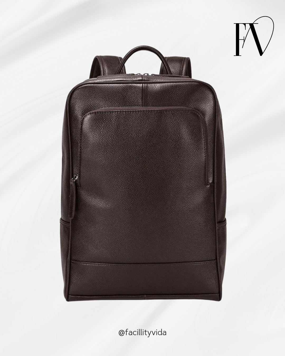 Mochila Executiva de Couro Legítimo Premium – Modelo Paris