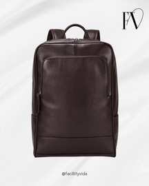 Mochila Executiva de Couro Legítimo Premium – Modelo Paris