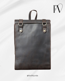 Mochila Masculina de Couro Executiva para Laptop – Modelo Vintage!