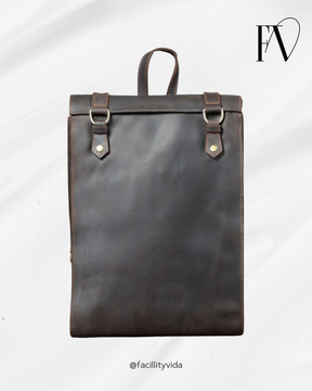 Mochila Masculina de Couro Executiva para Laptop – Modelo Vintage!