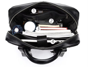 Mochila Masculina Executiva de Couro Legítimo – Modelo Prime