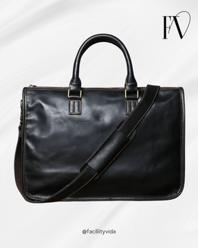 Pasta Masculina de Couro Legítimo 15 polegadas !