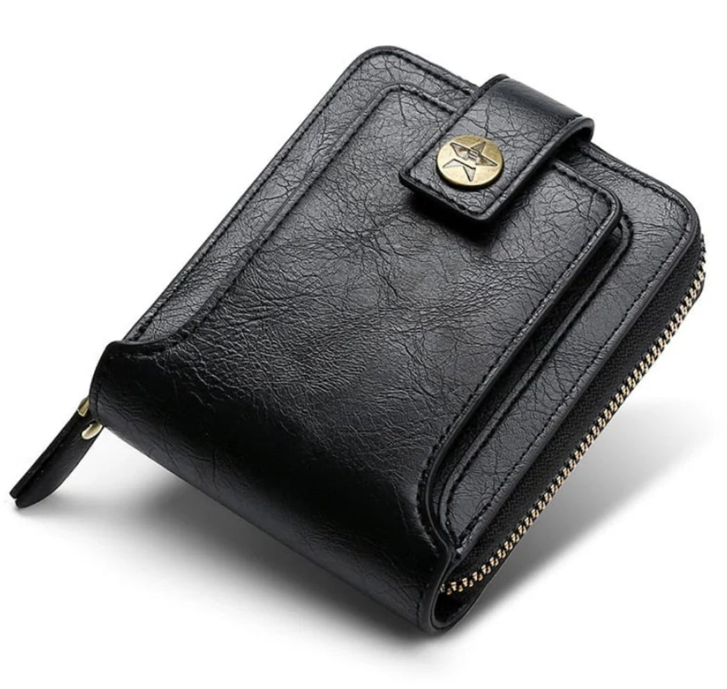 Carteira Masculina de Couro Minimal Premium