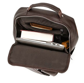 Mochila de Couro Executiva para Notebook com Tecnologia Usb