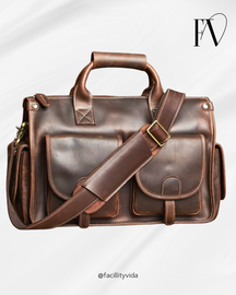 Pasta Masculina de Couro Legítimo Prime Europeia