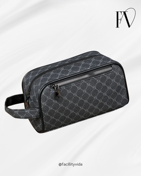 Nécessaire Masculina de Couro Impermeável – Modelo Italiano