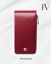 Carteira Feminina de Couro Porta Cartões Modelo Foxer Slim