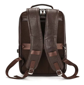 Mochila de Couro Executiva para Notebook com Tecnologia Usb