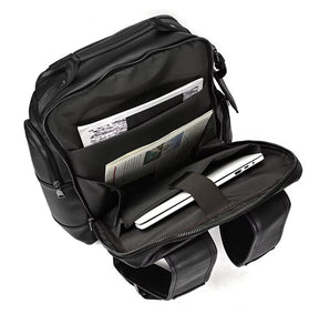 Mochila Masculina de Couro Legítimo para Notebook – Modelo Prime