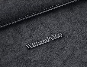 Mochila de Couro para Notebook William Polo - Modelo Casual!