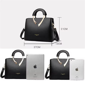 Bolsa Feminina de Couro Genuíno – Modelo Dual Elegance (Mão e Ombro)