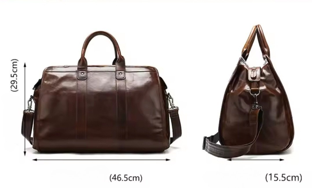 Mala de Viagem de Couro Genuíno – Style Prime Brilliant