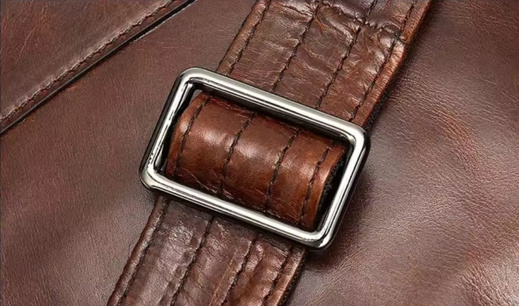 Mala de Viagem de Couro Genuíno – Style Prime Brilliant