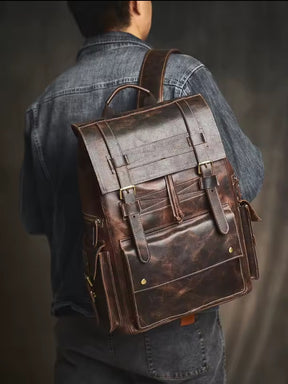 Mochila de Couro Genuíno Edição Prime Vanguard