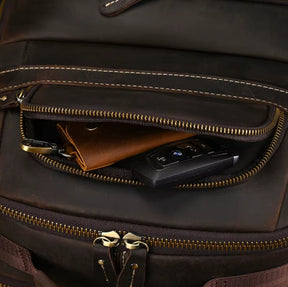 Mochila de Couro Masculina Executiva Prime para Notebook!
