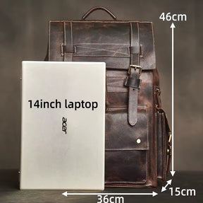 Mochila de Couro Genuíno Edição Prime Vanguard