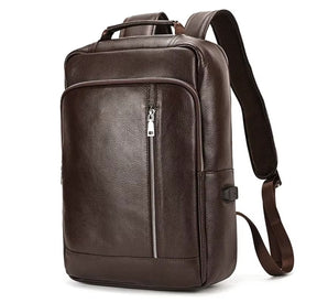 Mochila de Couro Executiva para Notebook com Tecnologia Usb