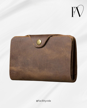 Carteira Masculina de Couro Legítimo – Modelo Horse Long