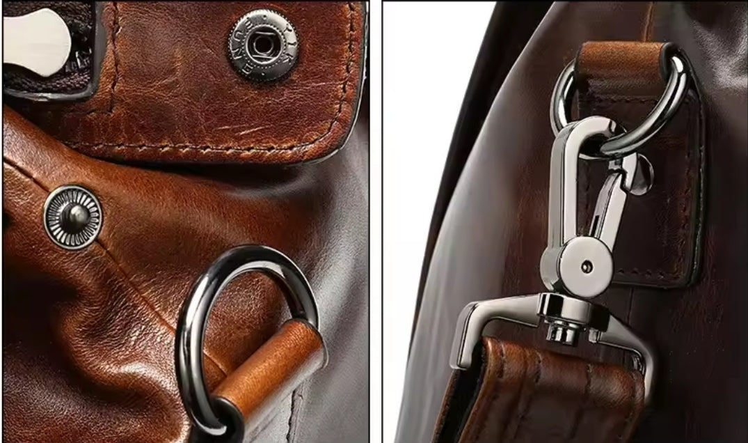 Mala de Viagem de Couro Genuíno – Style Prime Brilliant