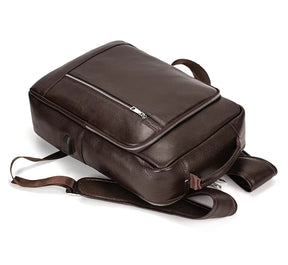 Mochila de Couro Executiva para Notebook com Tecnologia Usb