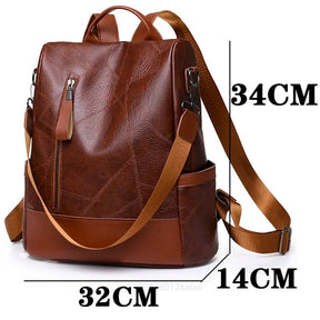 Mochila Feminina de Couro – Modelo Safe