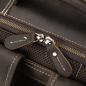 Mochila de Couro Executiva para Notebook com Tecnologia Usb