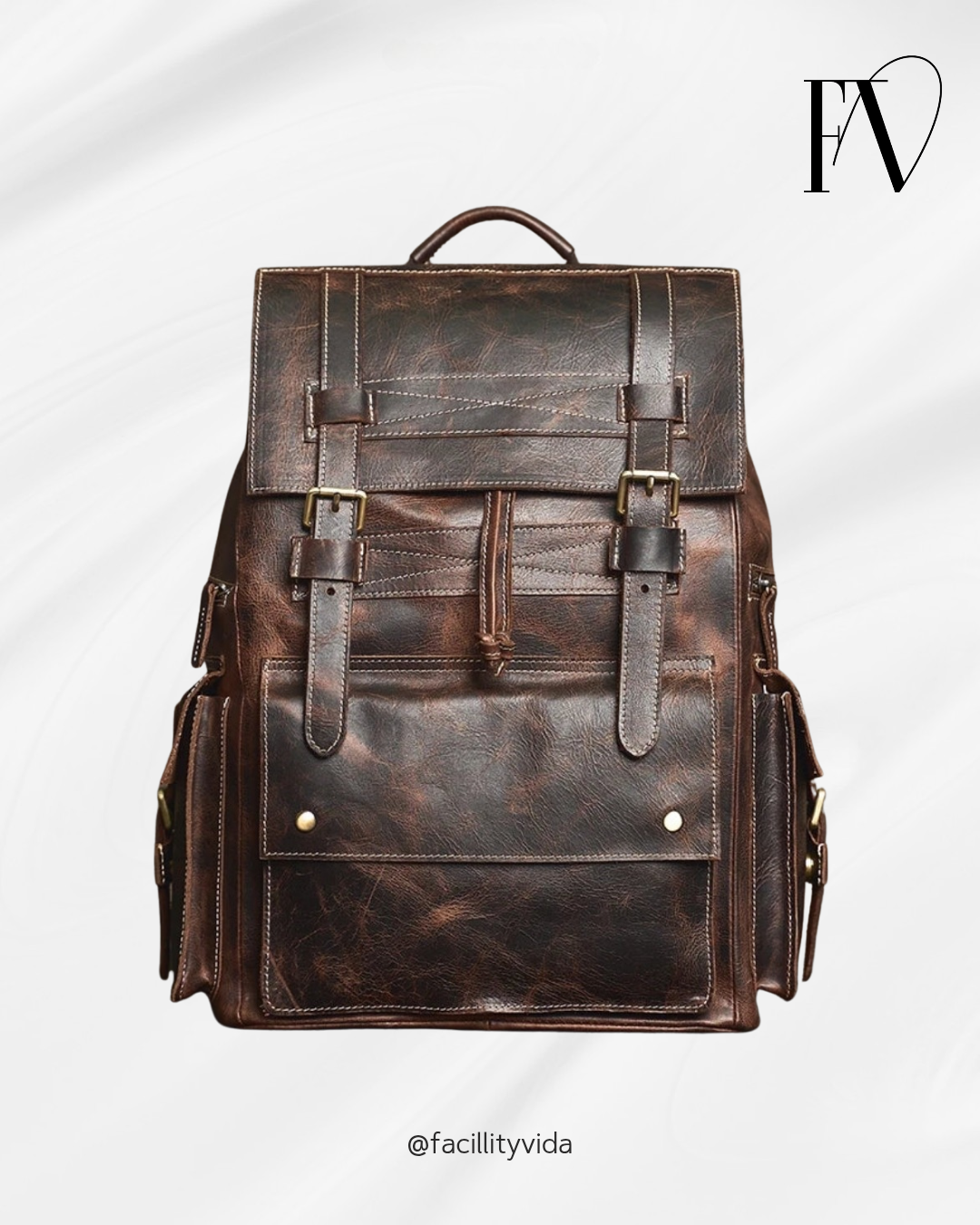 Mochila de Couro Genuíno Edição Prime Vanguard