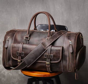 Mala de Viagem Executiva de Couro Legítimo - Modelo Premium!