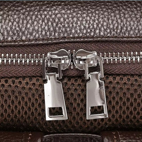 Mochila de Couro Executiva para Notebook com Tecnologia Usb