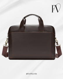 Pasta Masculina de Couro para Notebook Executiva – Modelo Bolsa de Mão ou Ombro!