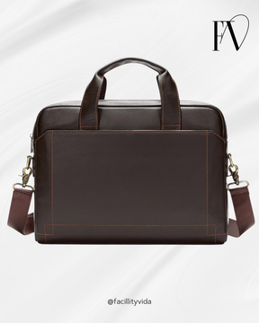 Pasta Masculina de Couro para Notebook Executiva – Modelo Bolsa de Mão ou Ombro!