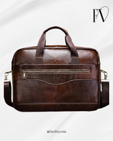 Pasta Masculina de Couro Legítimo para Notebook – Modelo Executivo