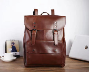 Mochila de Couro Vintage – Modelo Paris