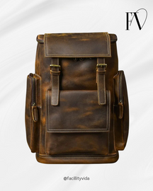 Mochila Masculina de Couro Legítimo para Notebook – Modelo Horse!