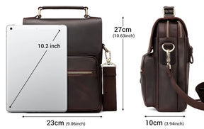 Bolsa Transversal Masculina de Couro Legítimo – Modelo Humerpaul