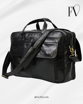 Pasta Masculina de Couro Legítimo 17 polegadas para Notebook !