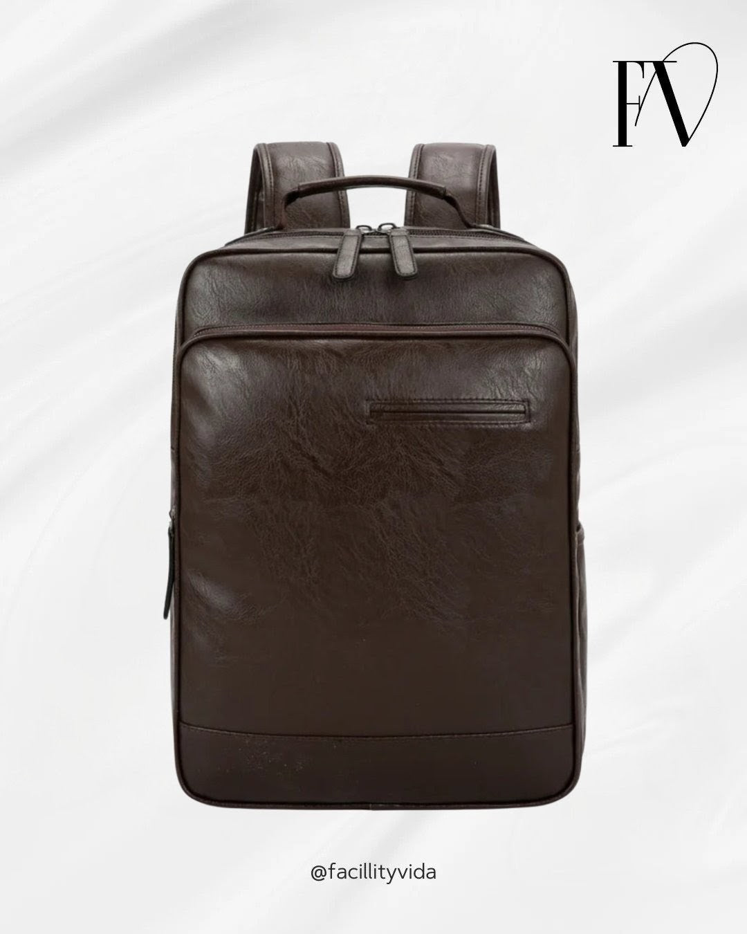 Mochila Executiva de Couro Legítimo - Modelo Prime Italiano