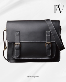 Pasta Masculina de Couro Legítimo – Modelo Mailman