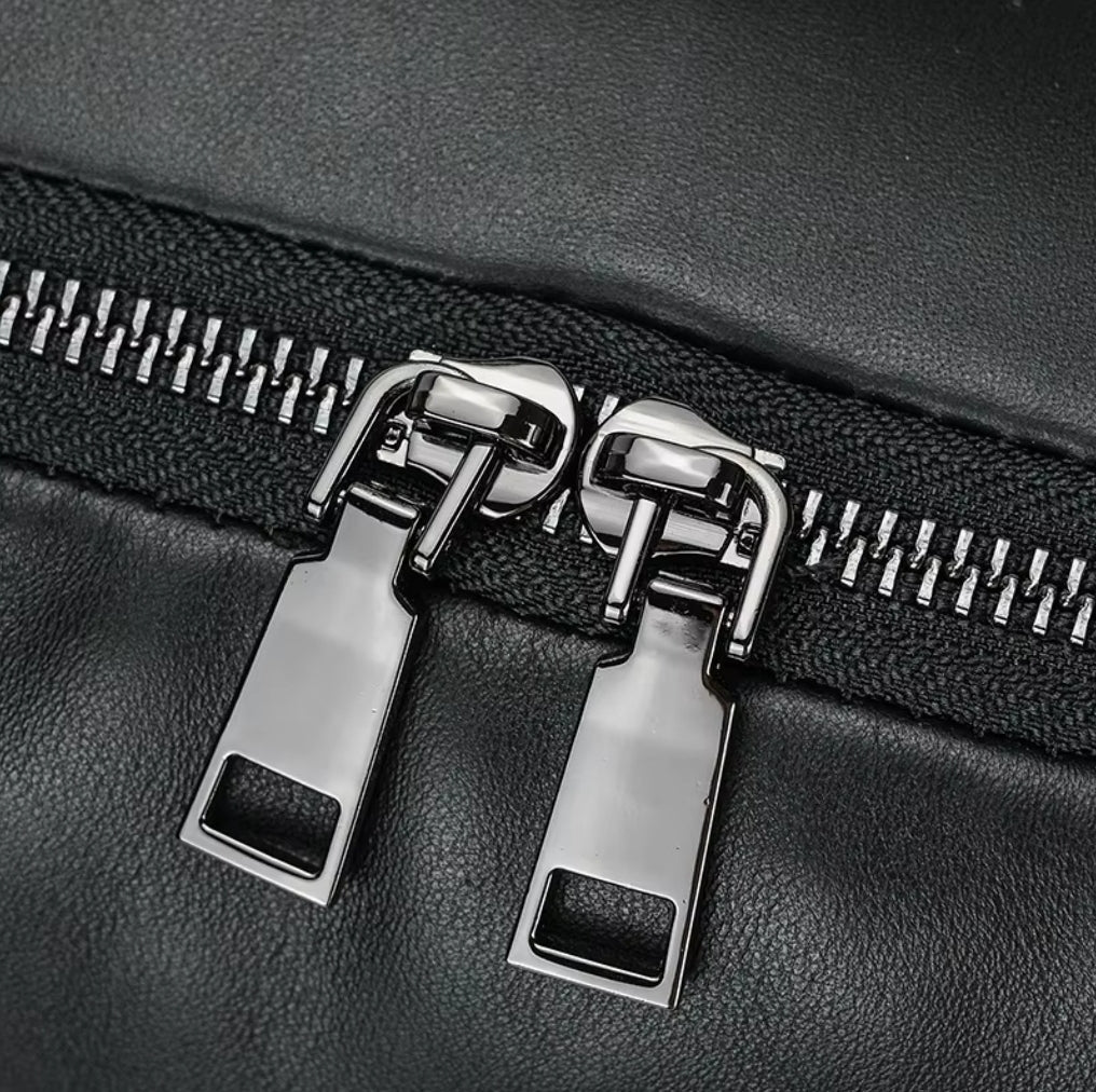 Mochila Masculina de Couro Legítimo para Notebook – Modelo Prime