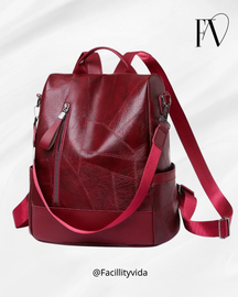 Mochila Feminina de Couro – Modelo Safe